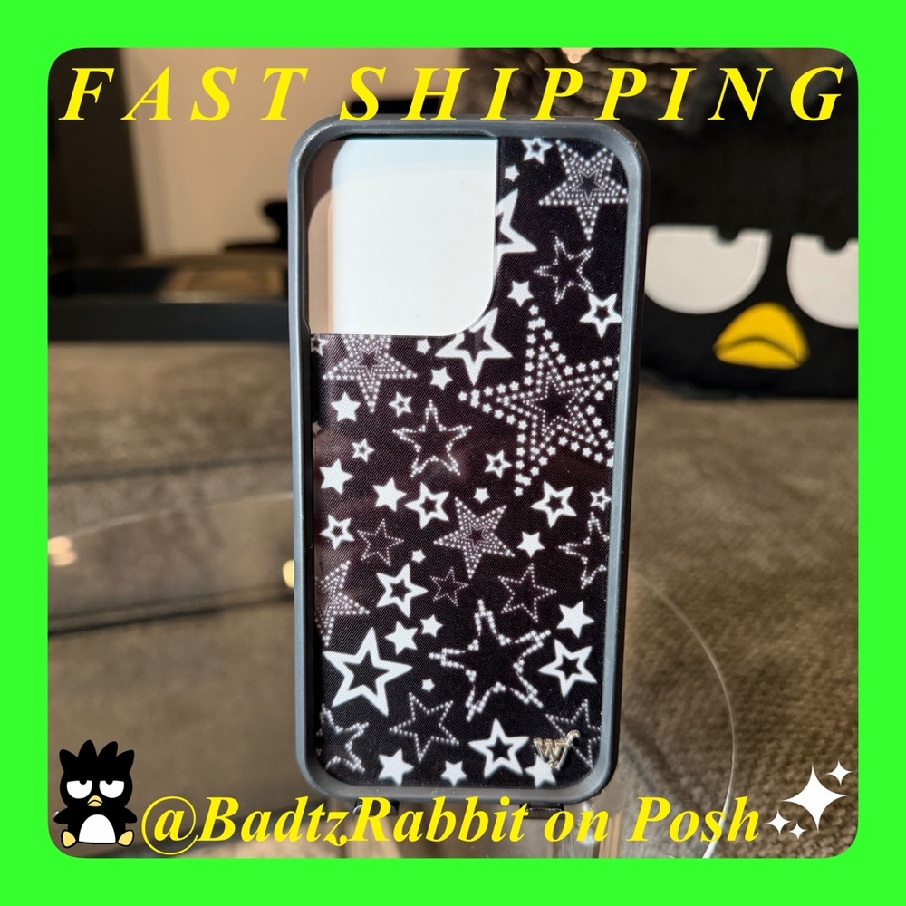 iPhone 15 Pro Max Phone Case | BLACK STARS | WILDFLOWER CASES